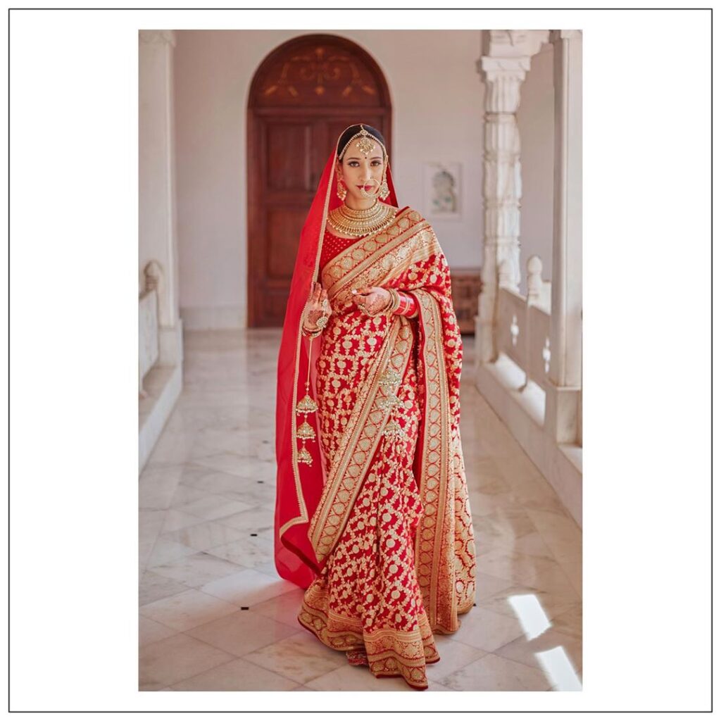 Saree on Wedding Day