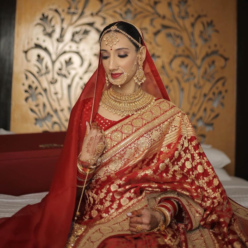 Saree on Wedding Day