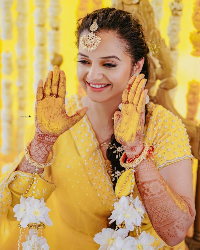 LAMANSH® Bridal Floral 🌺 Jewellery for Haldi ceremony – Lamansh