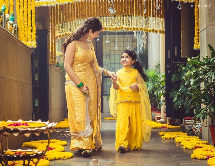 Haldi Function Dresses