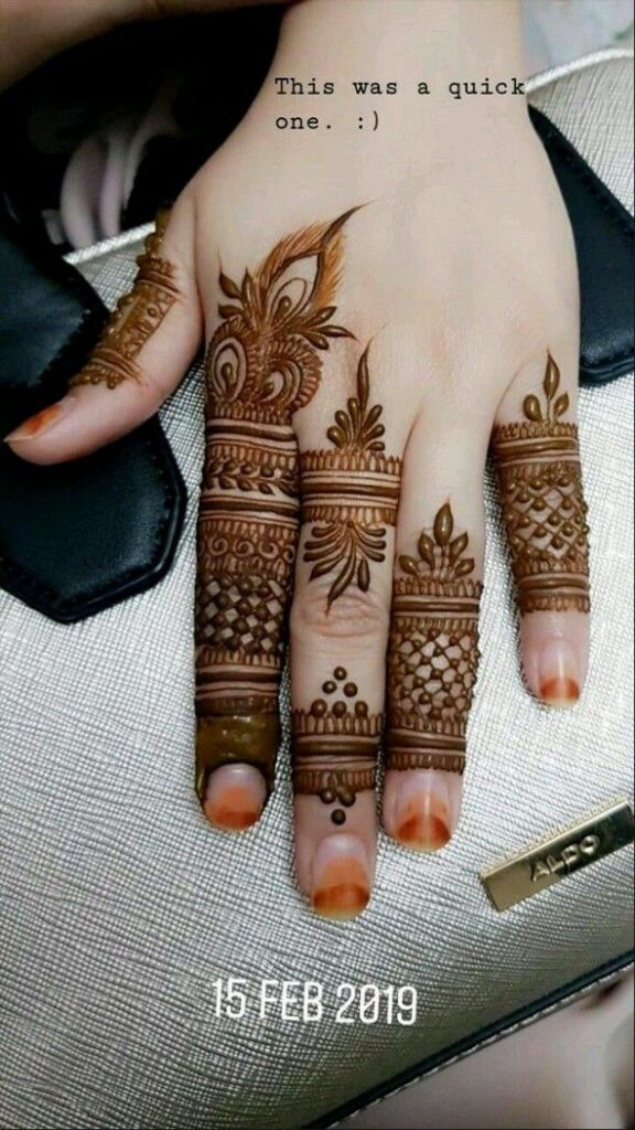 Finger Mehndi Design New