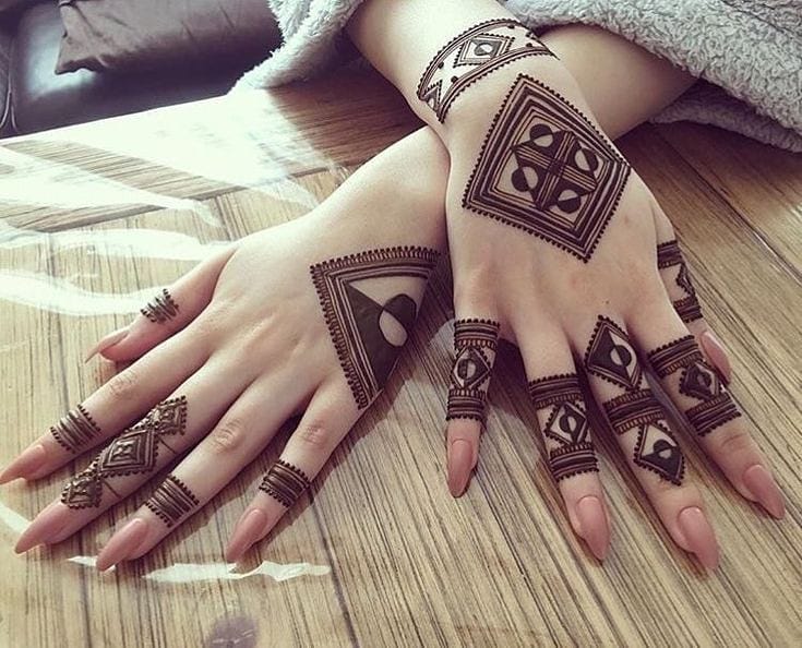 Simple Finger Mehndi Designs