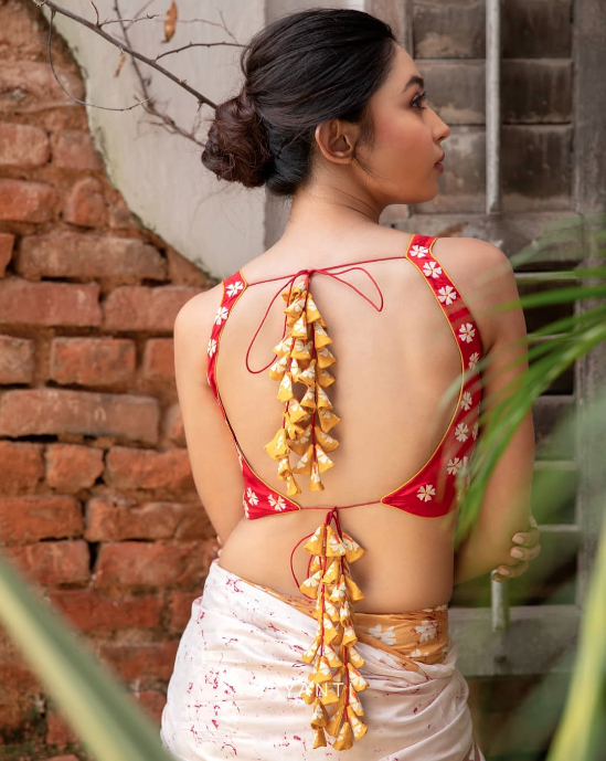 Backless Blouse Designs For Saree