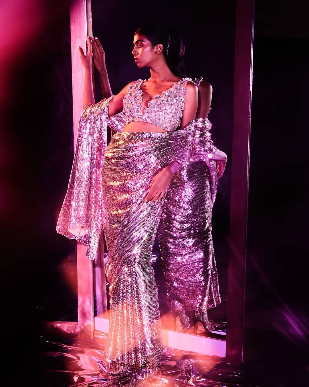 Akanksha Gajria Sequin Saree