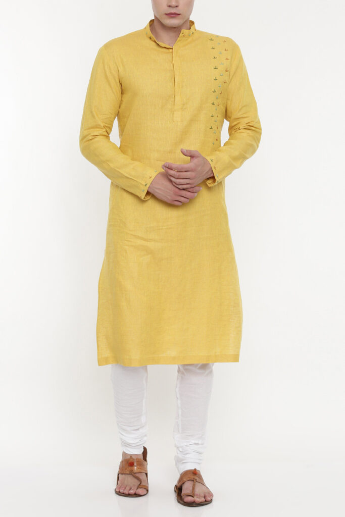 Yellow Kurta Men