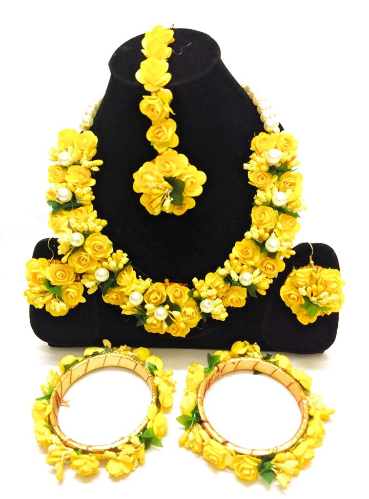 Yellow Floral Jewellery