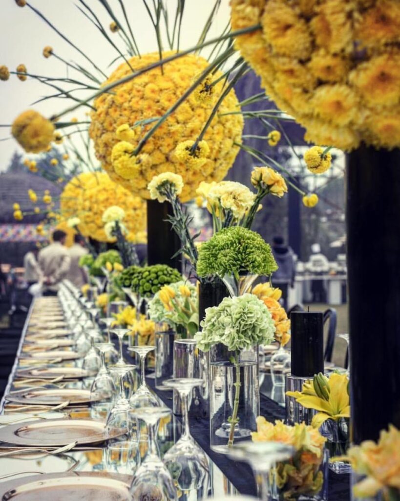 Yellow Wedding Decor