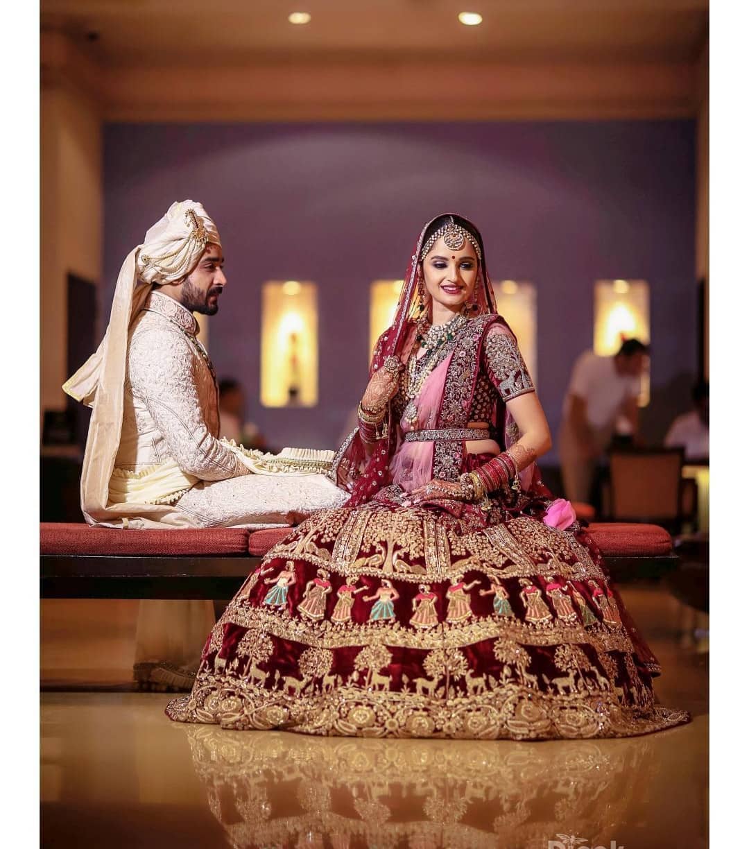 Velvet Bridal Lehenga