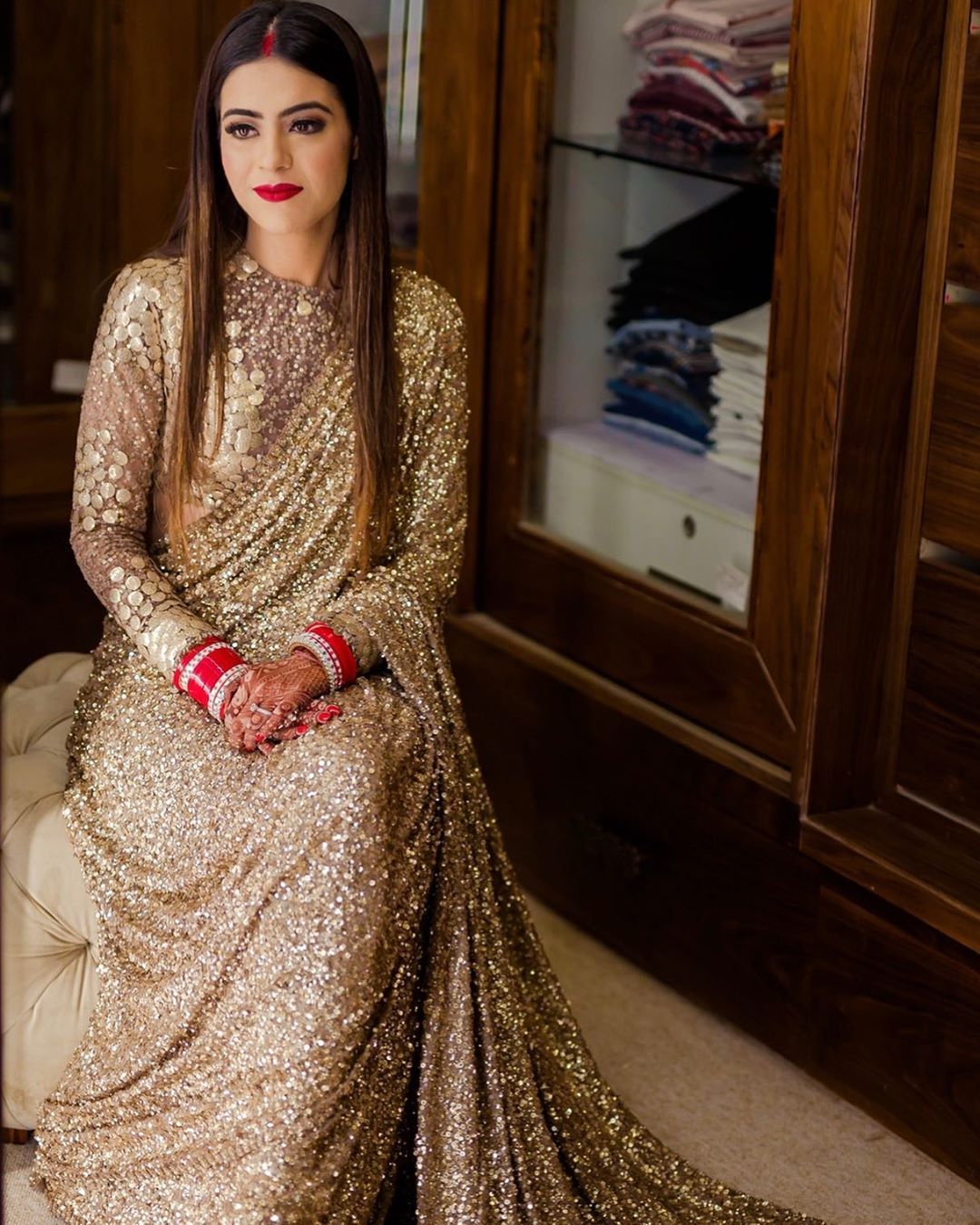 Sabyasachi Sequin Saree