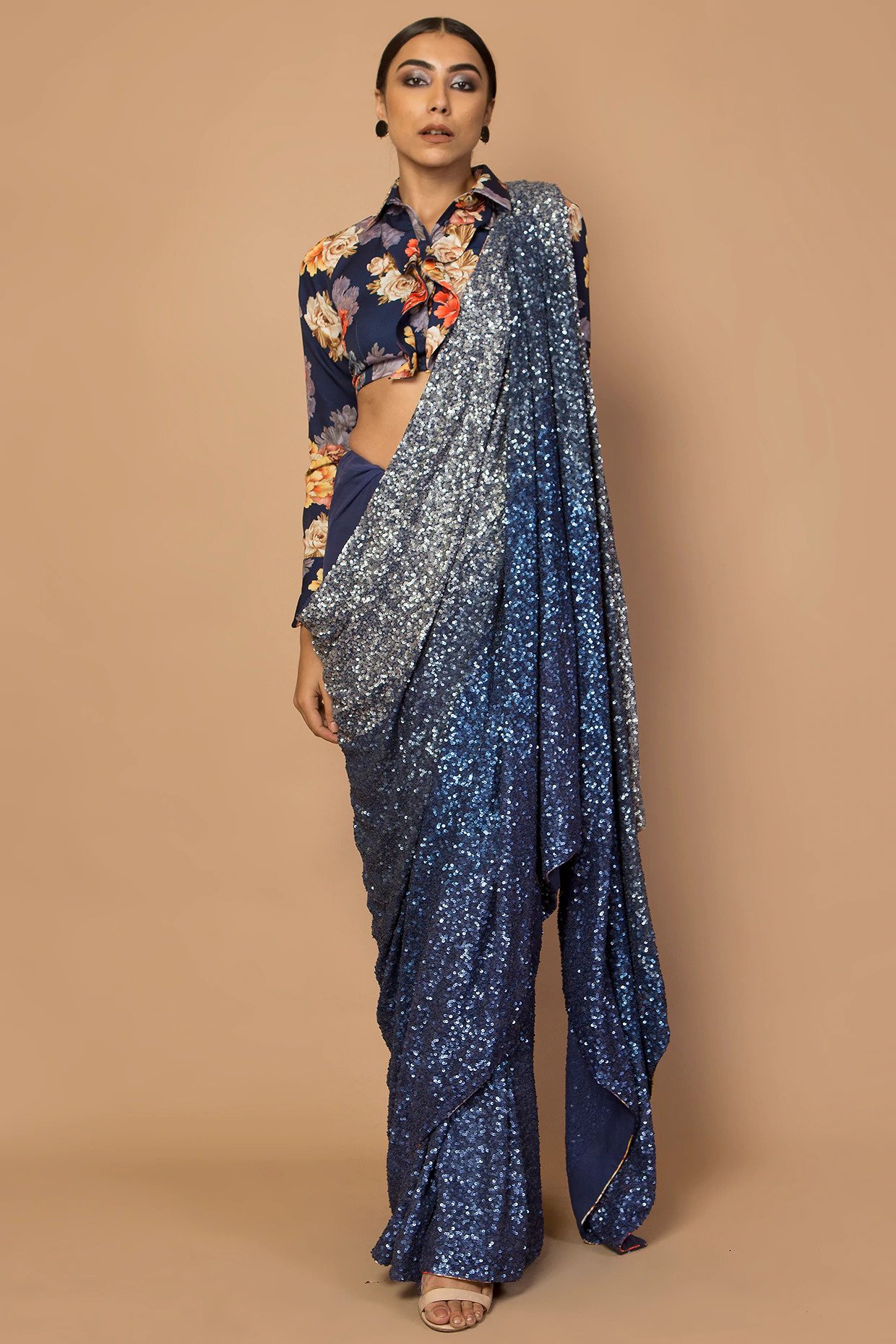 Siddartha Tytler Sequin Saree