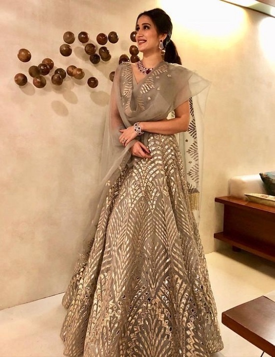 Gray Lehenga