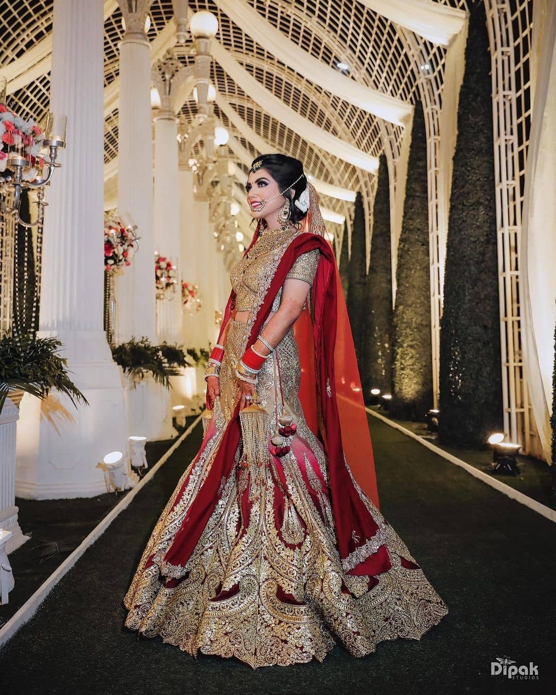 Red Designer Lehenga