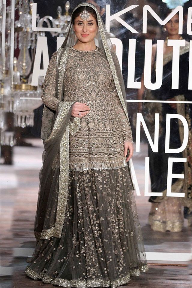 Gray Lehenga