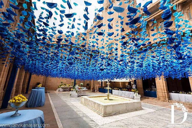 Blue Wedding Decor