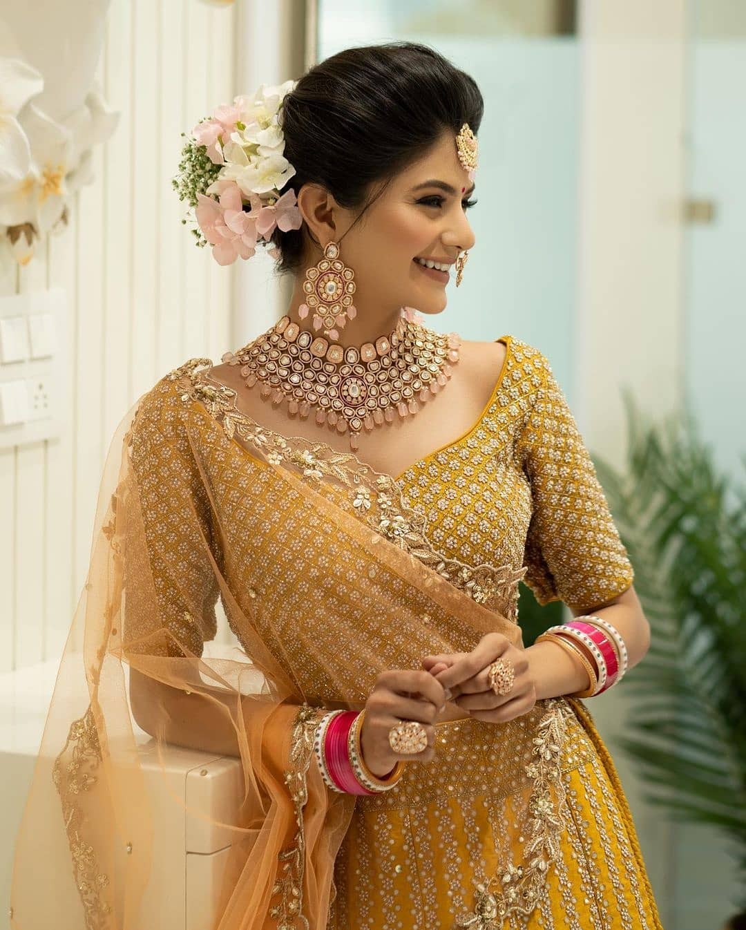 Yellow Bridal Lehenga