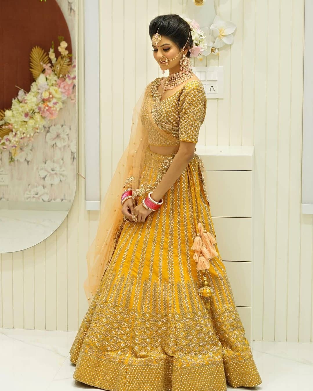 Yellow Bridal Lehenga