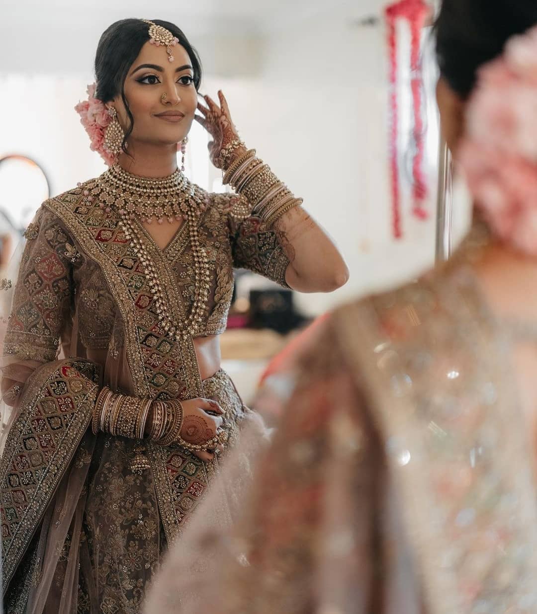 Golden Bridal Lehenga