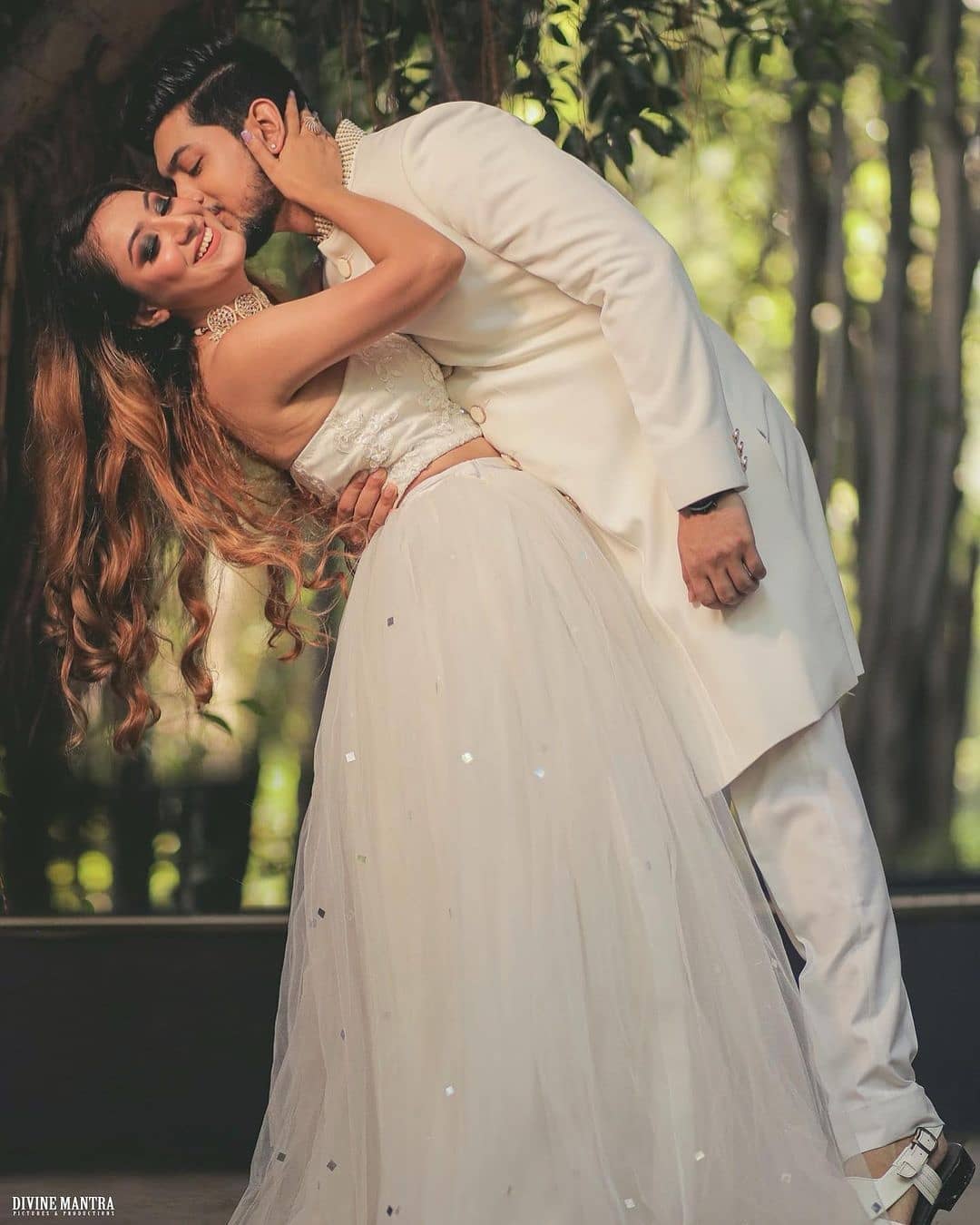 White Lehenga