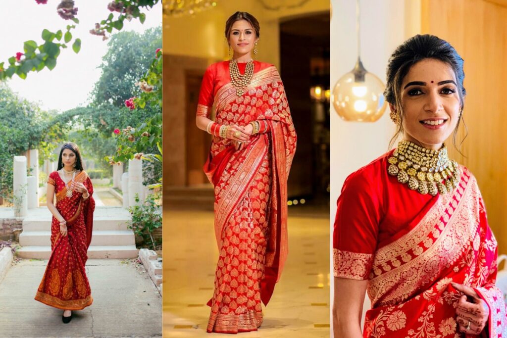 7 Non-Celebrity Brides Who Nailed Saree ...