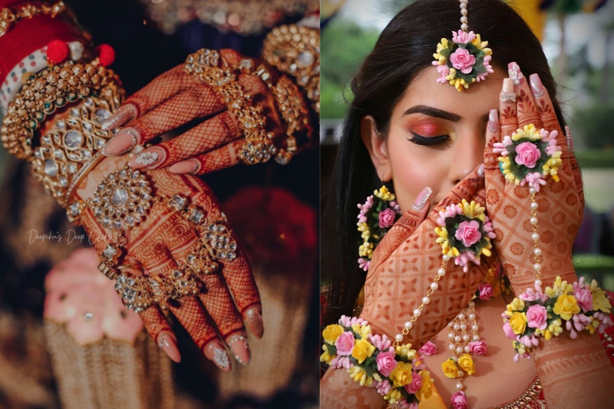 45+ Glamorous Wedding Nail Art Designs For Indian Brides + Some Useful  Tips! - Wedbook