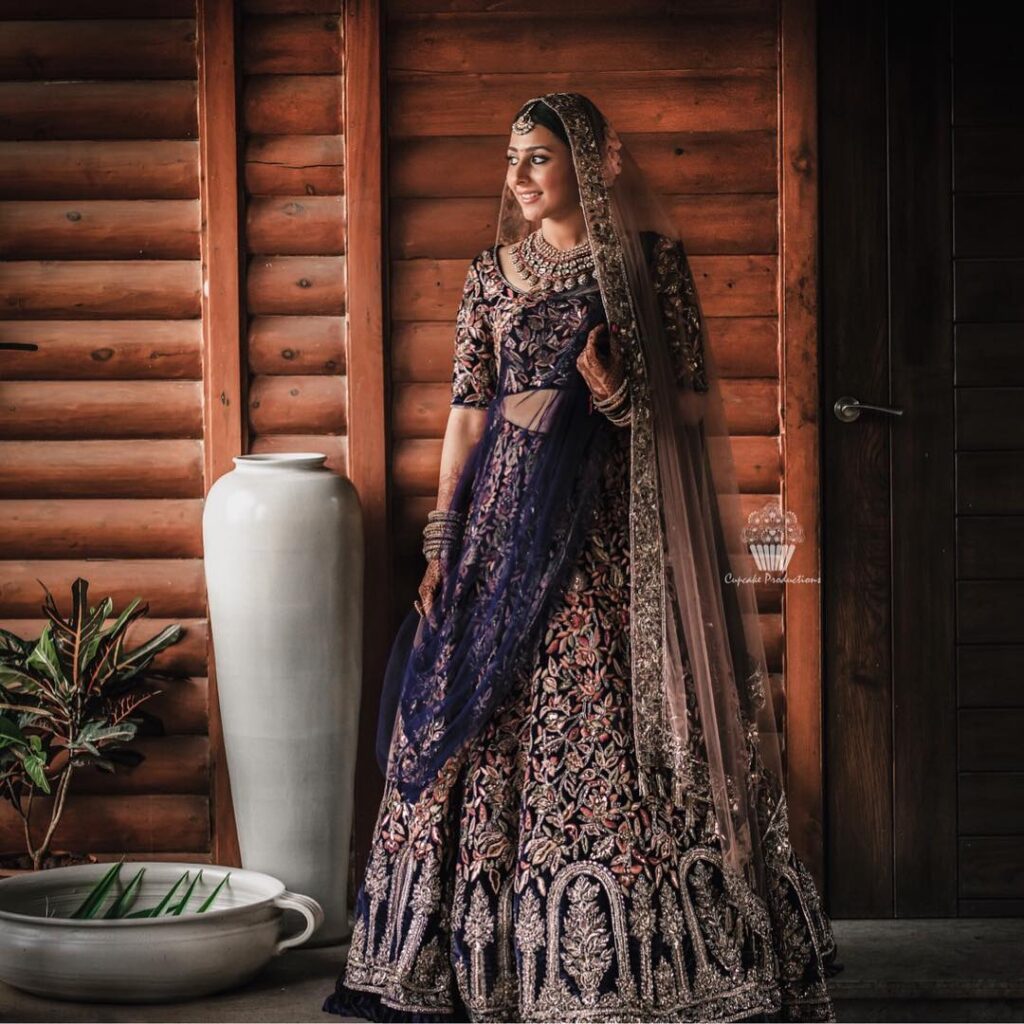 Manish Malhotra Blue Lehenga