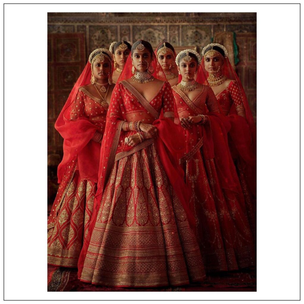 Sabyasachi Bridal Lehenga Style Dupatta 