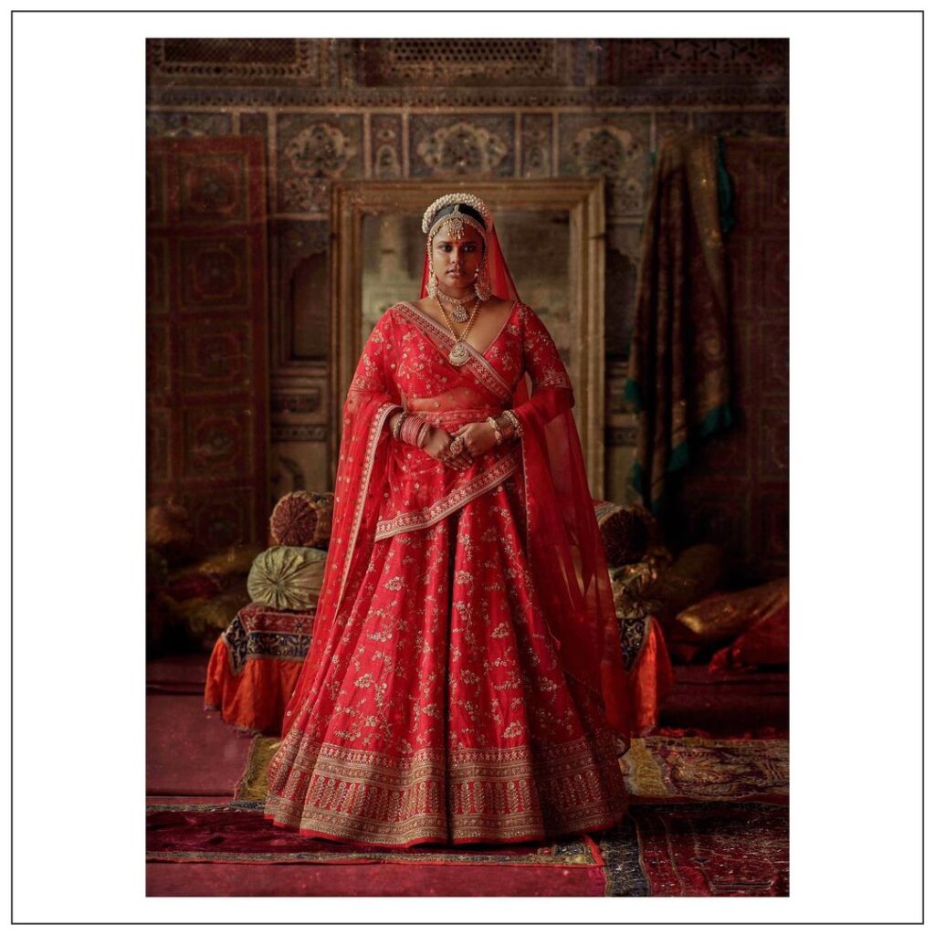 Sabyasachi Bridal Lehenga Style Dupatta 