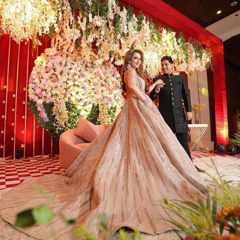 manish malhotra golden gown