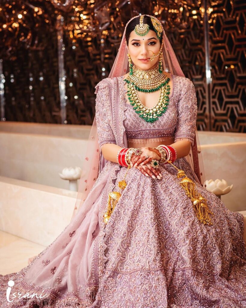 Bridal Lehenga Dupatta Draping