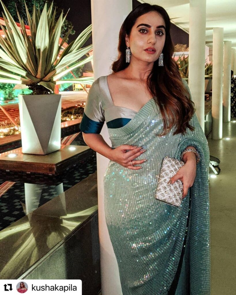 Manish Malhotra Saree Sequin