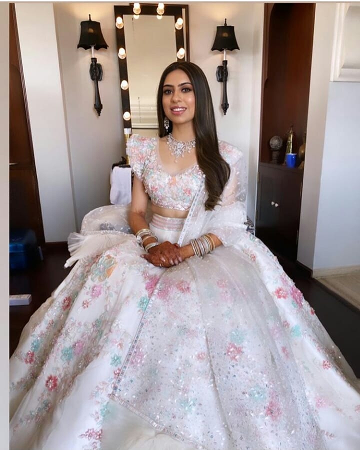 Manish Malhotra White Lehenga