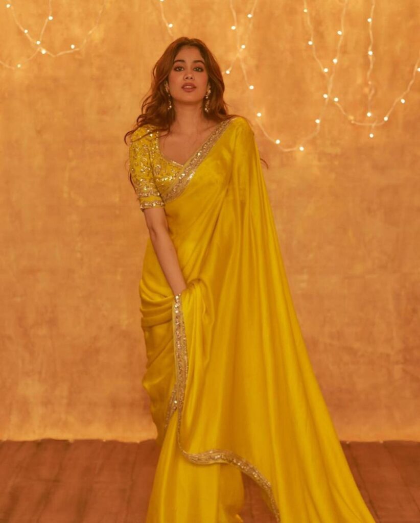 Manish Malhotra Saree Janhvi Kapoor