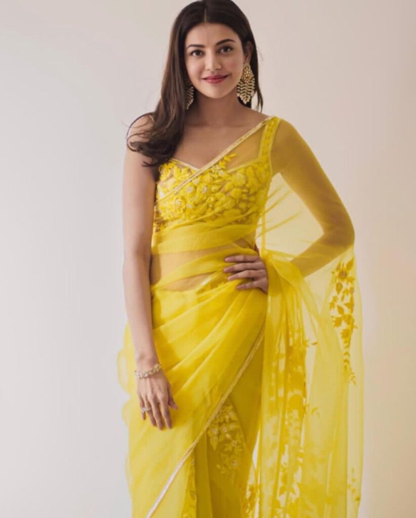 Manish Malhotra Saree Kajal Aggarwal