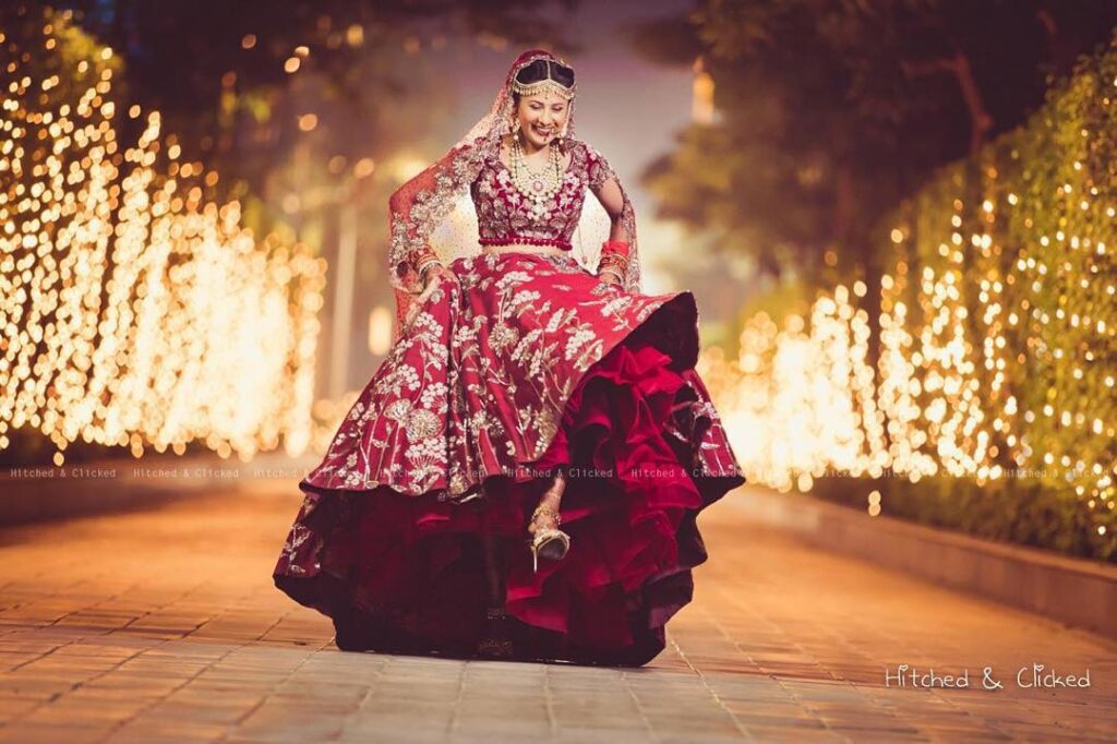 Manish Malhotra Red Bridal Lehenga