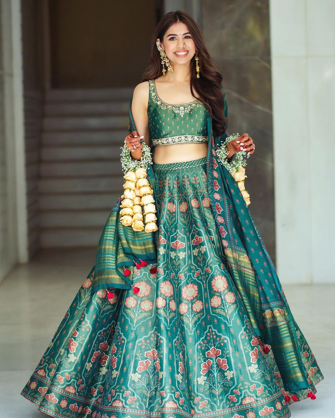 This Bride Wore Neha Kakkar's Mehendi Lehenga At Her Own Wedding - Wedbook