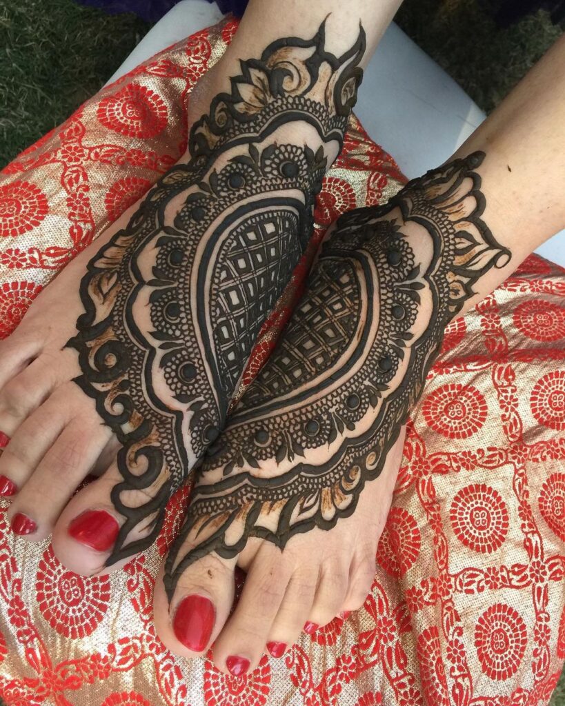 Foot Mehndi Design Arabic