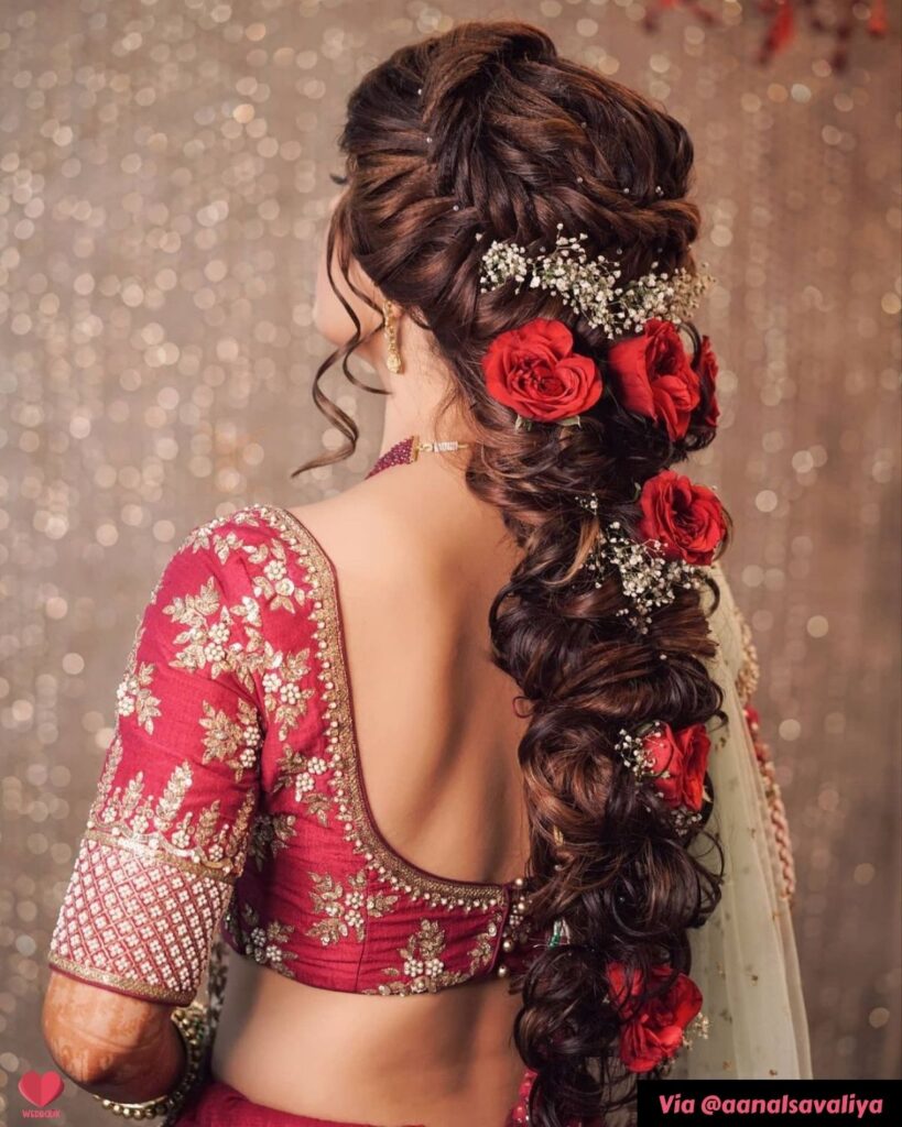 Braid Sangeet Hairstyle