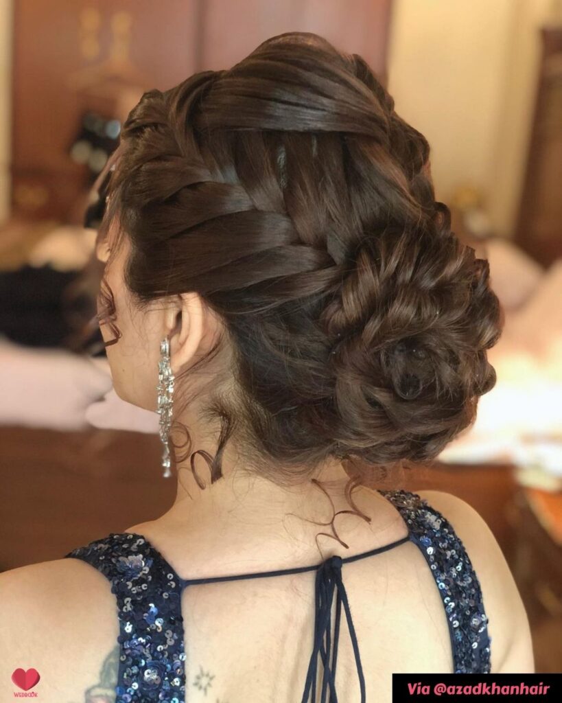 Sangeet Sandhya Bridal hairstyle look  Reenas Makeover  Facebook