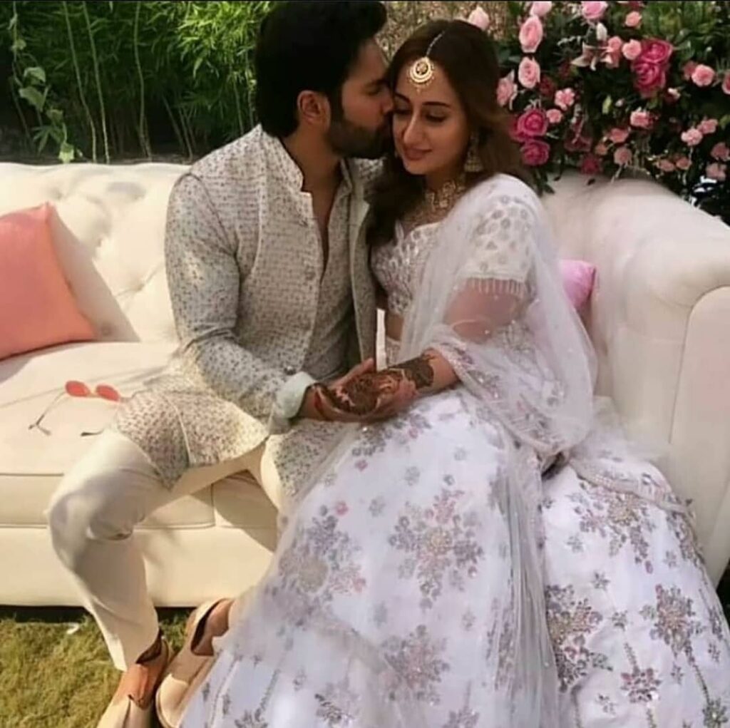 Varun Dhawan mehendi sherwani