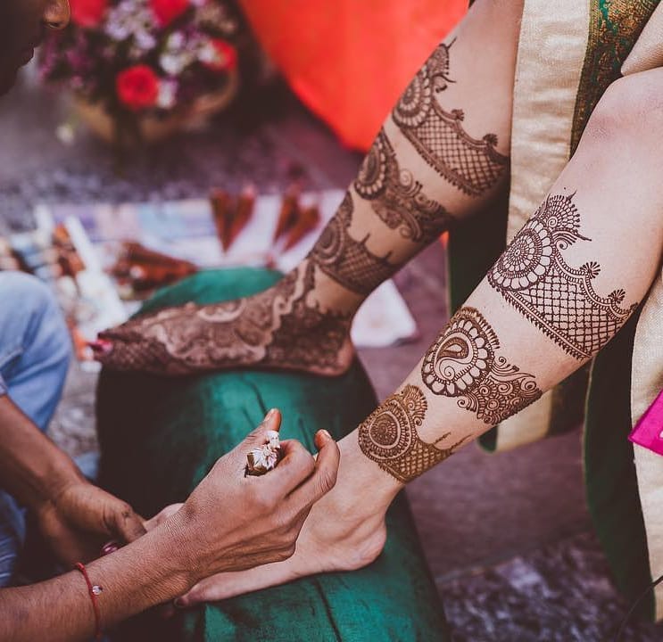 foot bridal mehendi