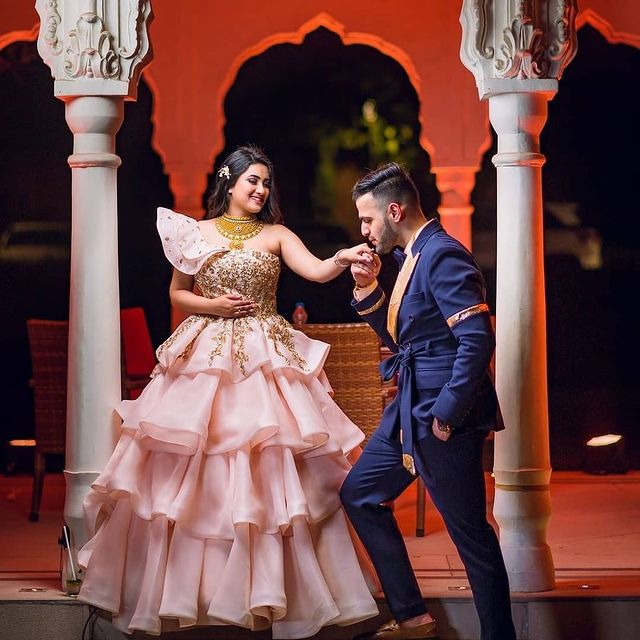 An Epic Pink Dress For This Boho Meets Tropical Engagement Session!