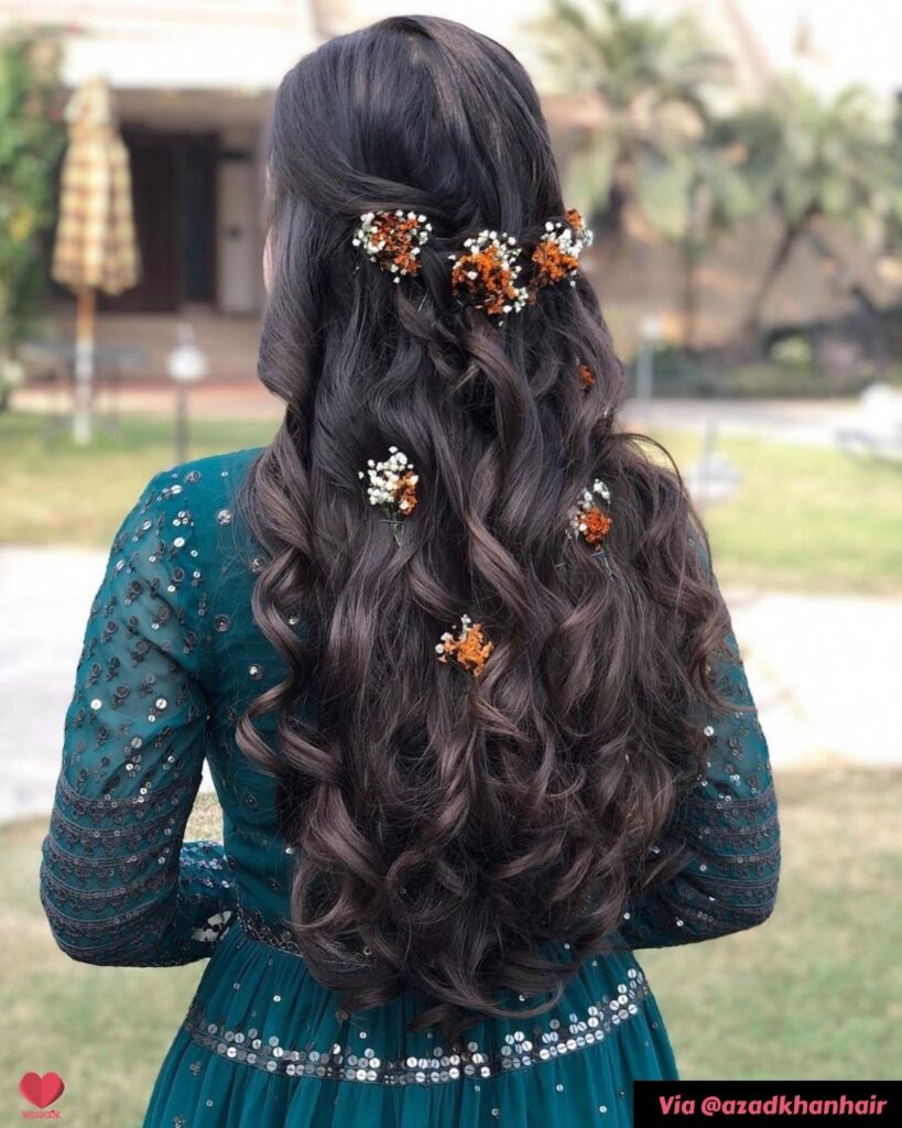 5 Hairstyle Ideas Perfect For Your Sangeet Night  Indian bridal hairstyles  Pretty braided hairstyles Hairstyle