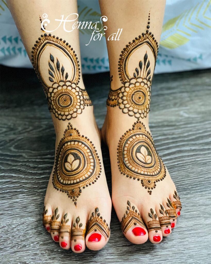 Foot Mehndi Design latest