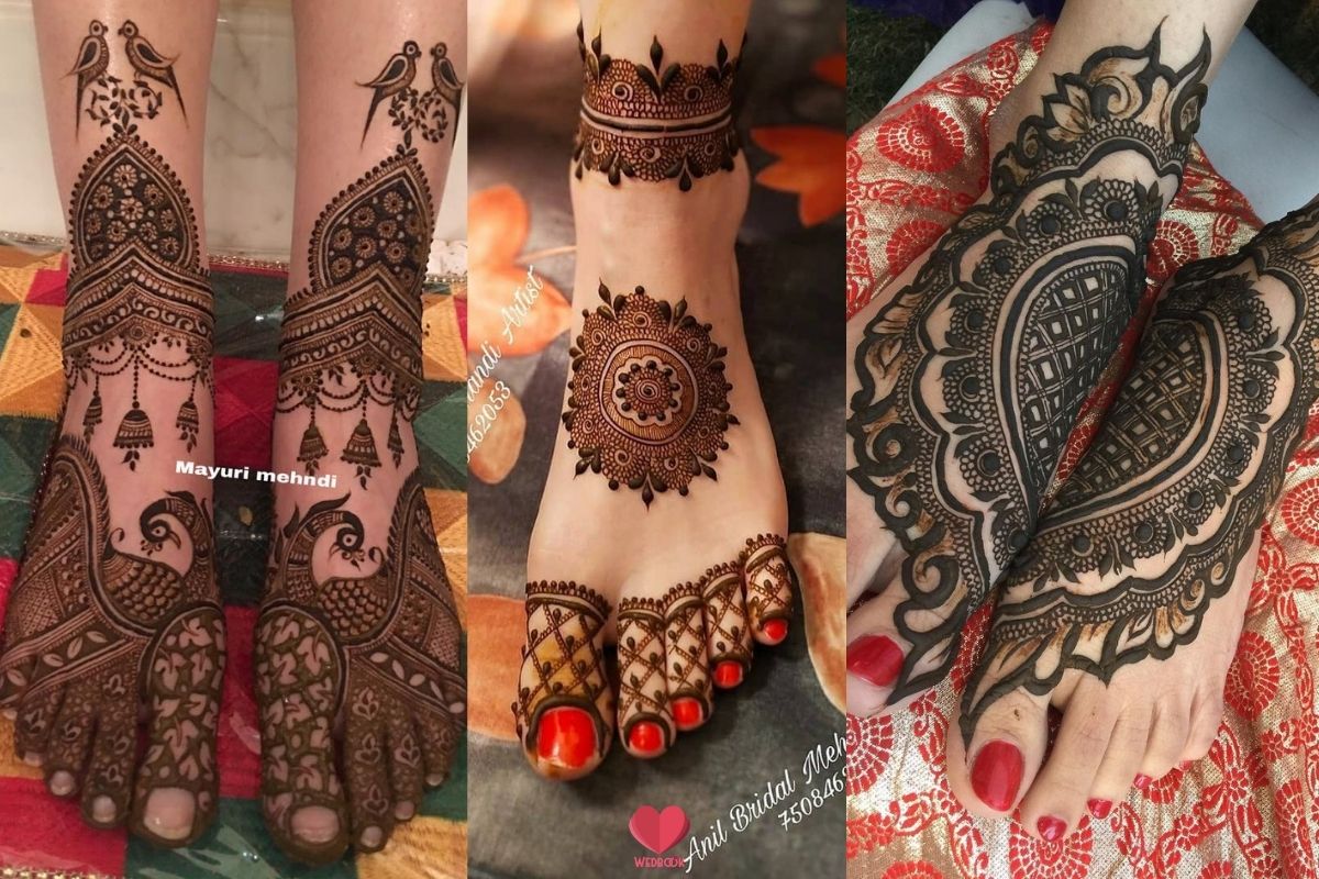 feet mehndi design - mehandi for leg - pero ke liye mehendi design - feet  henna design - सरल आसन पैरों के लिए मेहंदी डिजाइन - habiba Mehndi Art -  video Dailymotion