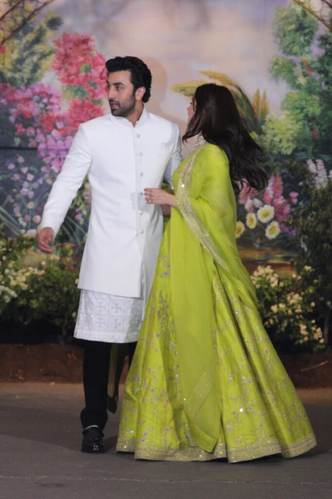 Alia Bhatt Lime Green lehenga 