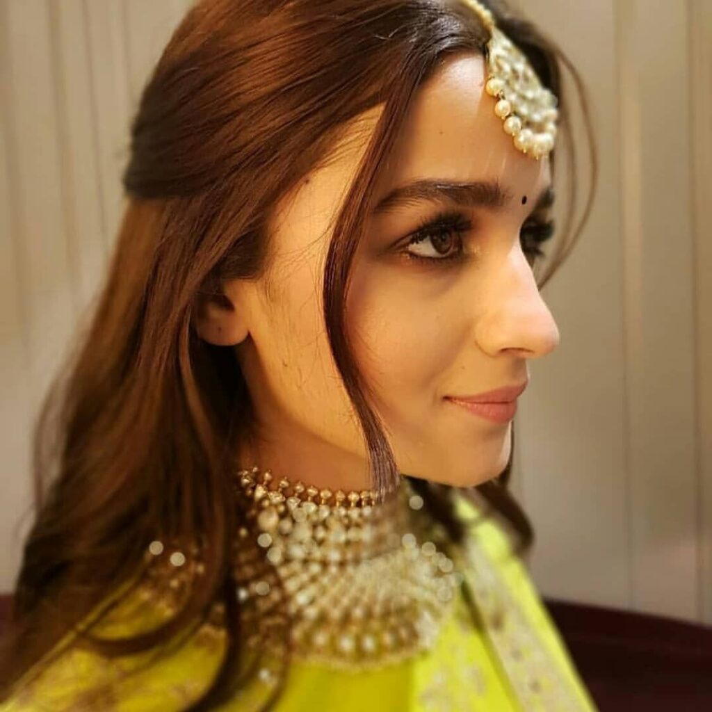 Alia Bhatt Lime Green lehenga 