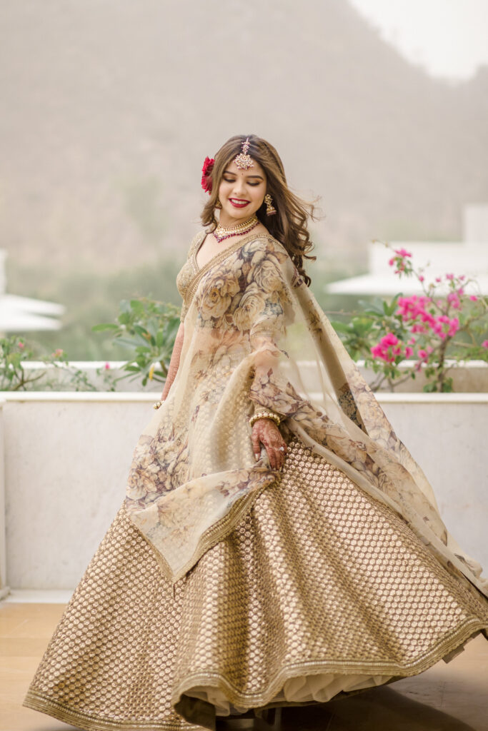 Golden Sabyasachi Bridal Outfit