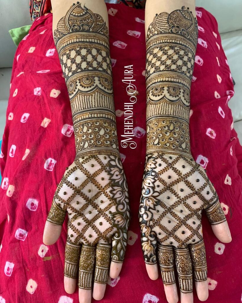 Beautiful Jaal Mehendi Design