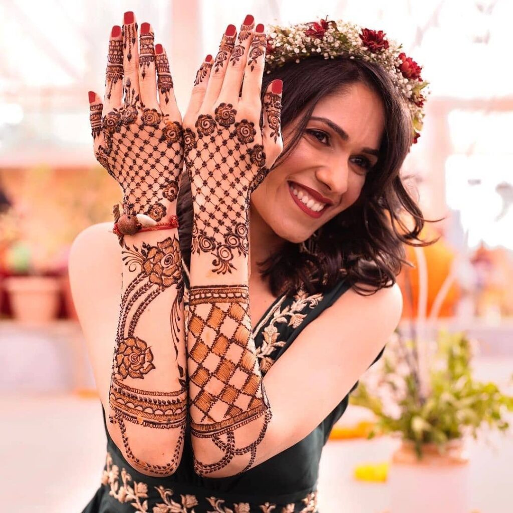 easy Jaal Mehendi design