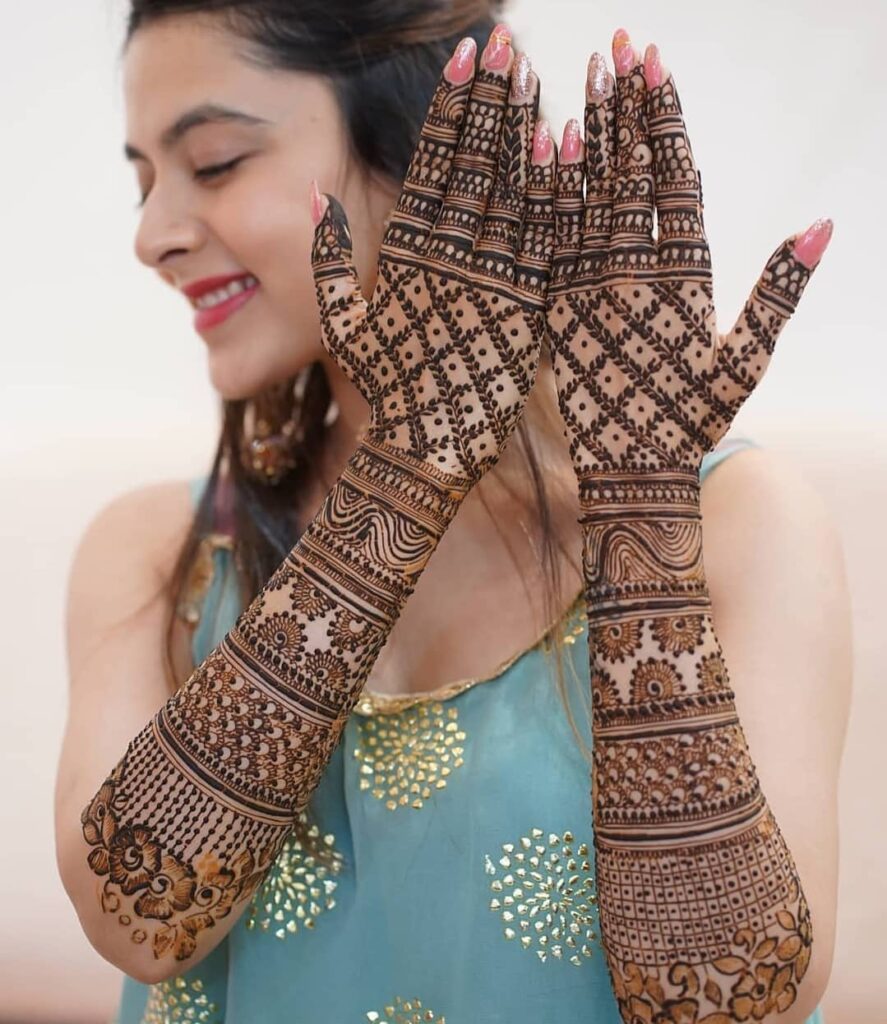 Jaal Mehendi design for brides